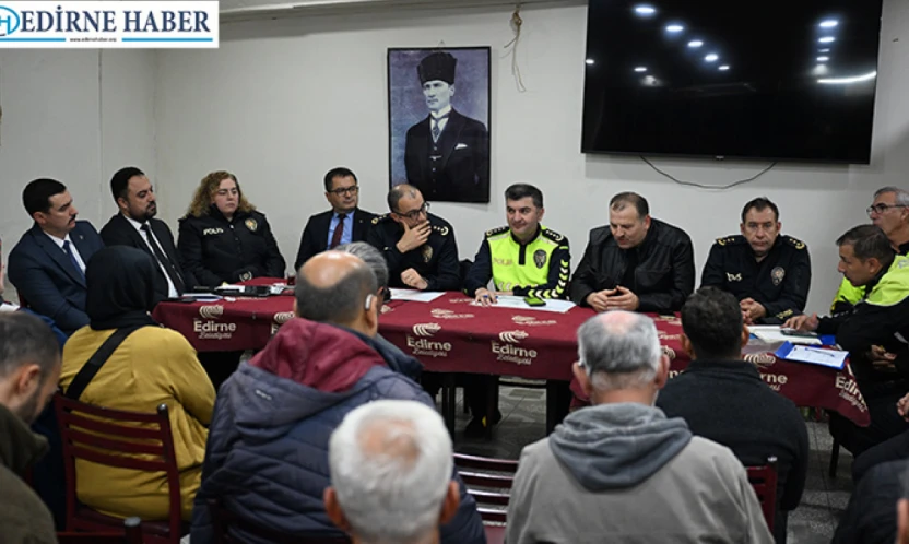 Emniyet Müdürü Ayhan, Huzur Toplantısı'nda vatandaşlarla bir araya geldi