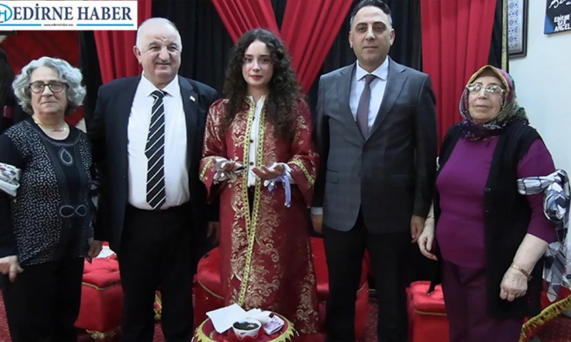 Evlilik kredisi alan çiftler için temsili kına gecesi düzenlendi