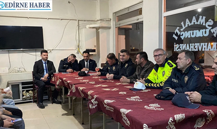 Huzur toplantısında Emniyet Müdürü sorunları dinledi