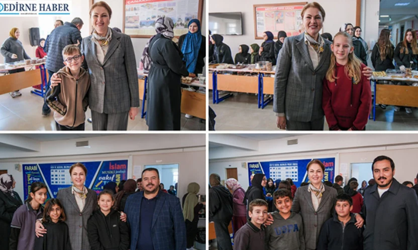 İba, kermeste öğrencilerle buluştu