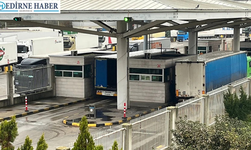 Kapıkule Sınır Kapısı'nda tır trafiği hızlandı bekleme süresi azaldı