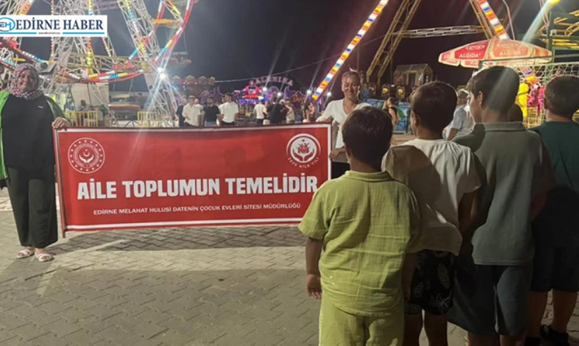 Koruma altındaki çocuklar lunaparkta doyasıya eğlendi