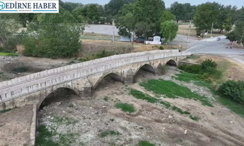 Kuraklık alarmı: Tunca Nehri'nin bazı bölümlerinde su akmıyor