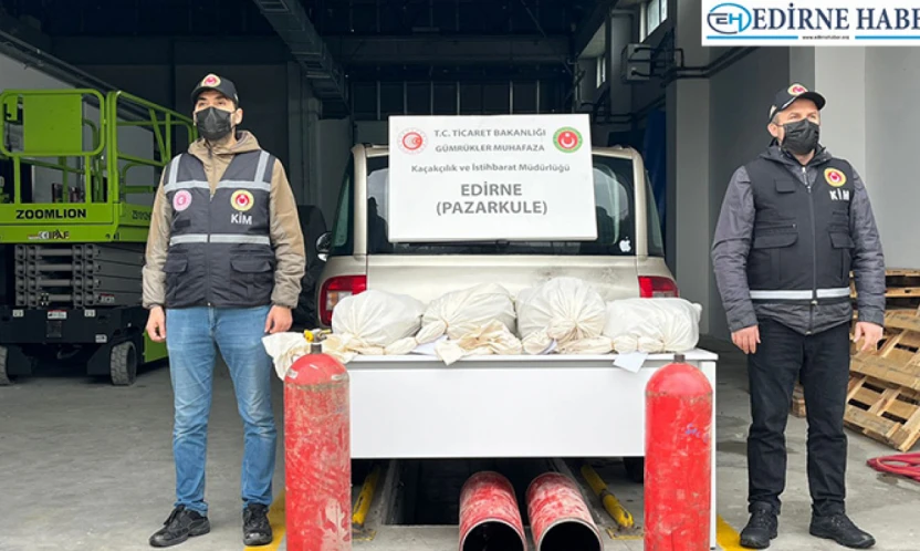 LPG tankında uyuşturucu tuzağı bozuldu