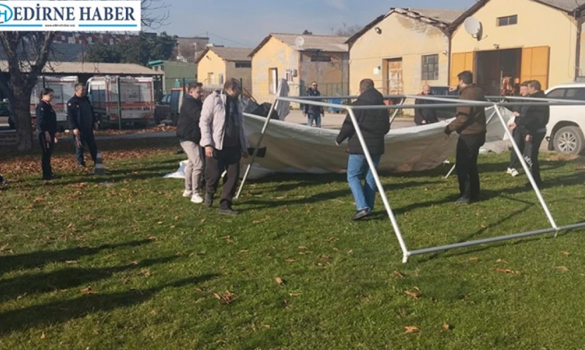 Personellere sahada afet eğitimi