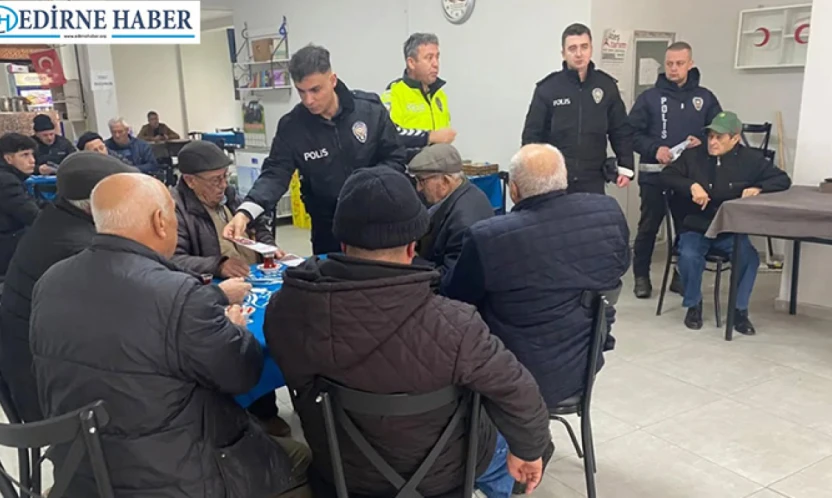 Polis ekiplerinden vatandaşlara bilgilendirme