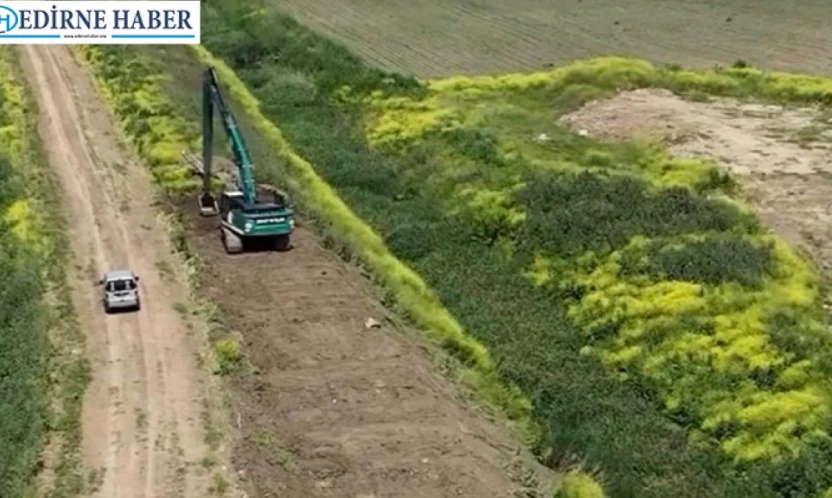 Sarayiçi'nde taşkın riskini azaltacak dere temizliği