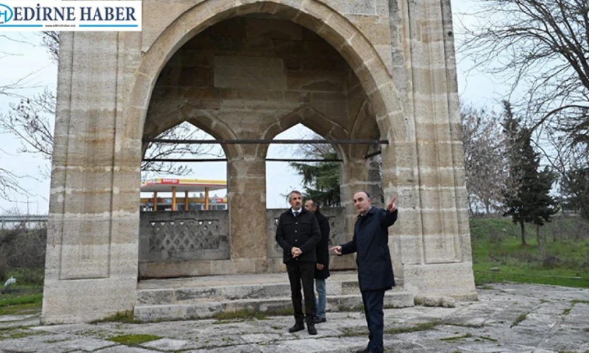 Seferşah Köprüsü'nün kalıntılarının bulunduğu alan ok meydanı ve yağlı güreş sahası olacak