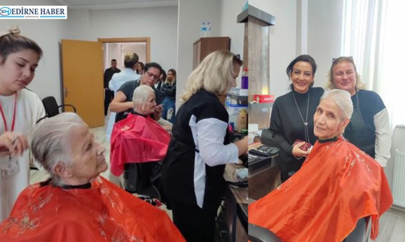 SODAM'ın kuaförlük projesi büyüklere moral oldu