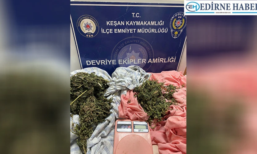 Şüpheli şahsın üzerinde 695,80 gram uyuşturucu madde bulundu