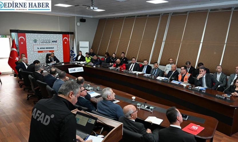TAMP Edirne Afet Müdahale Planı Toplantısı gerçekleştirildi