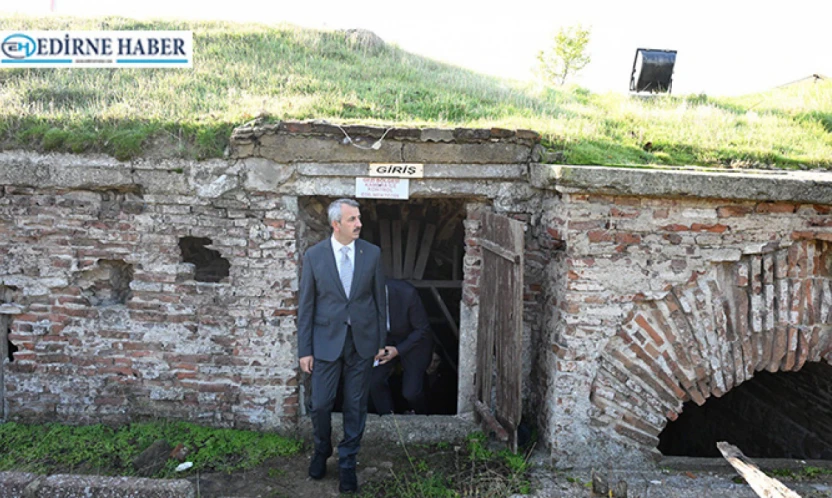 Tarihi Kıyık Tabya'da restorasyon çalışmaları başladı