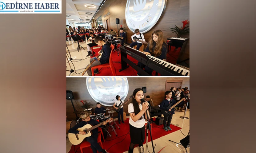 TED Edirne Koleji'nde koridor konserleri coşkuyla sürüyor