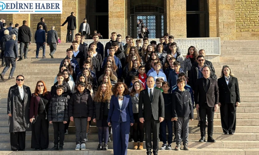 TED Edirne Koleji öğrencilerinden Ankara'da tarihi gezi