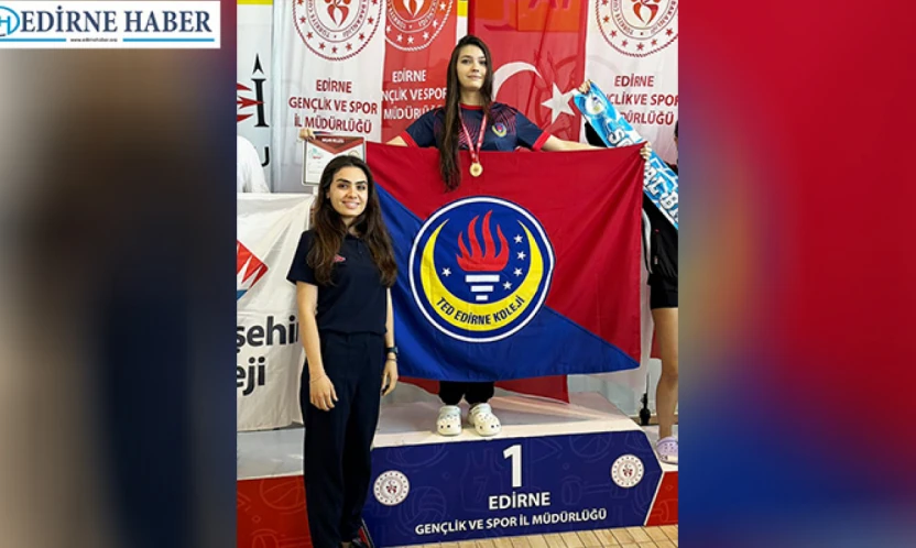 TED Edirne Koleji öğrencisi Elçin Çınarkök'ten büyük başarı