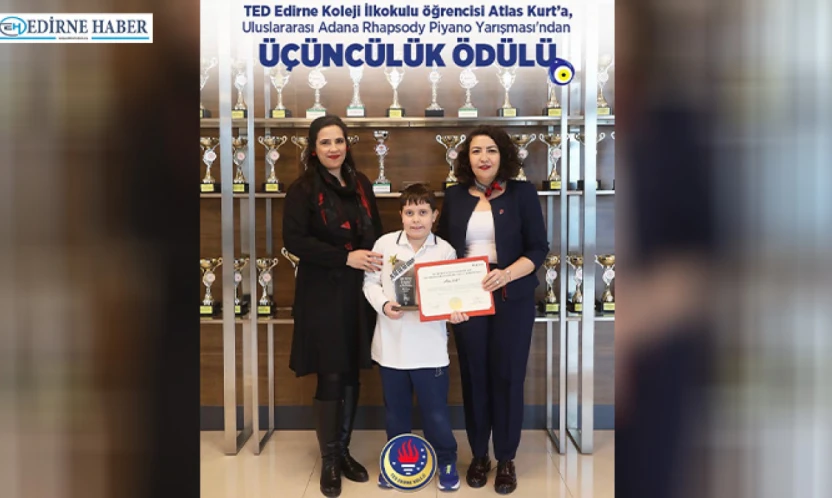 TED Edirne Koleji öğrencisinden uluslararası başarı