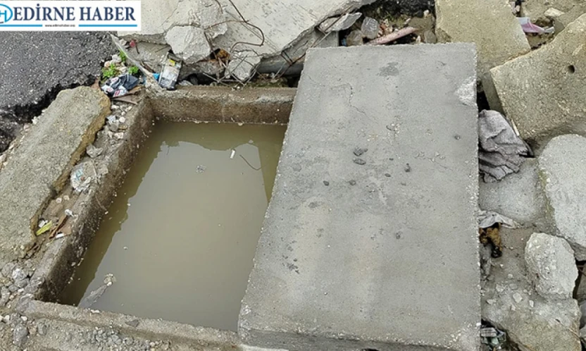 Üzeri açık bırakılan kanalizasyon hem sağlığı hem güvenliği tehdit ediyor
