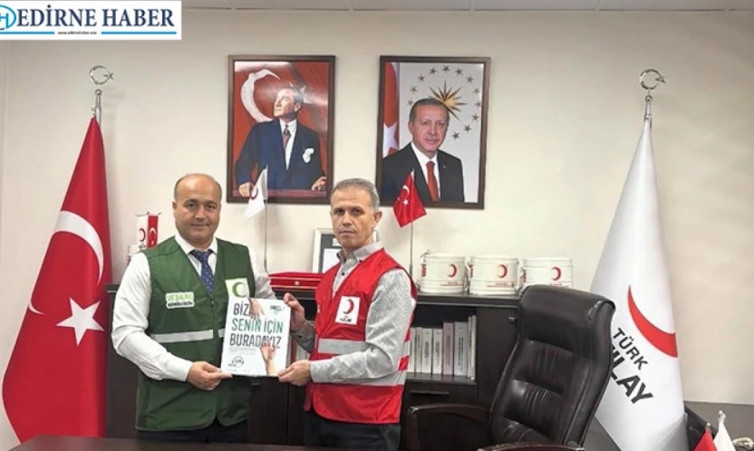 Yeşilay Edirne Şubesi'nden Kızılay'a ziyaret
