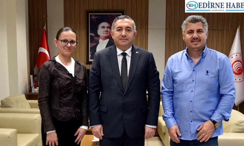 Zeray ve Ceylan'dan Bölge Müdürü Topçu'ya nezaket ziyareti